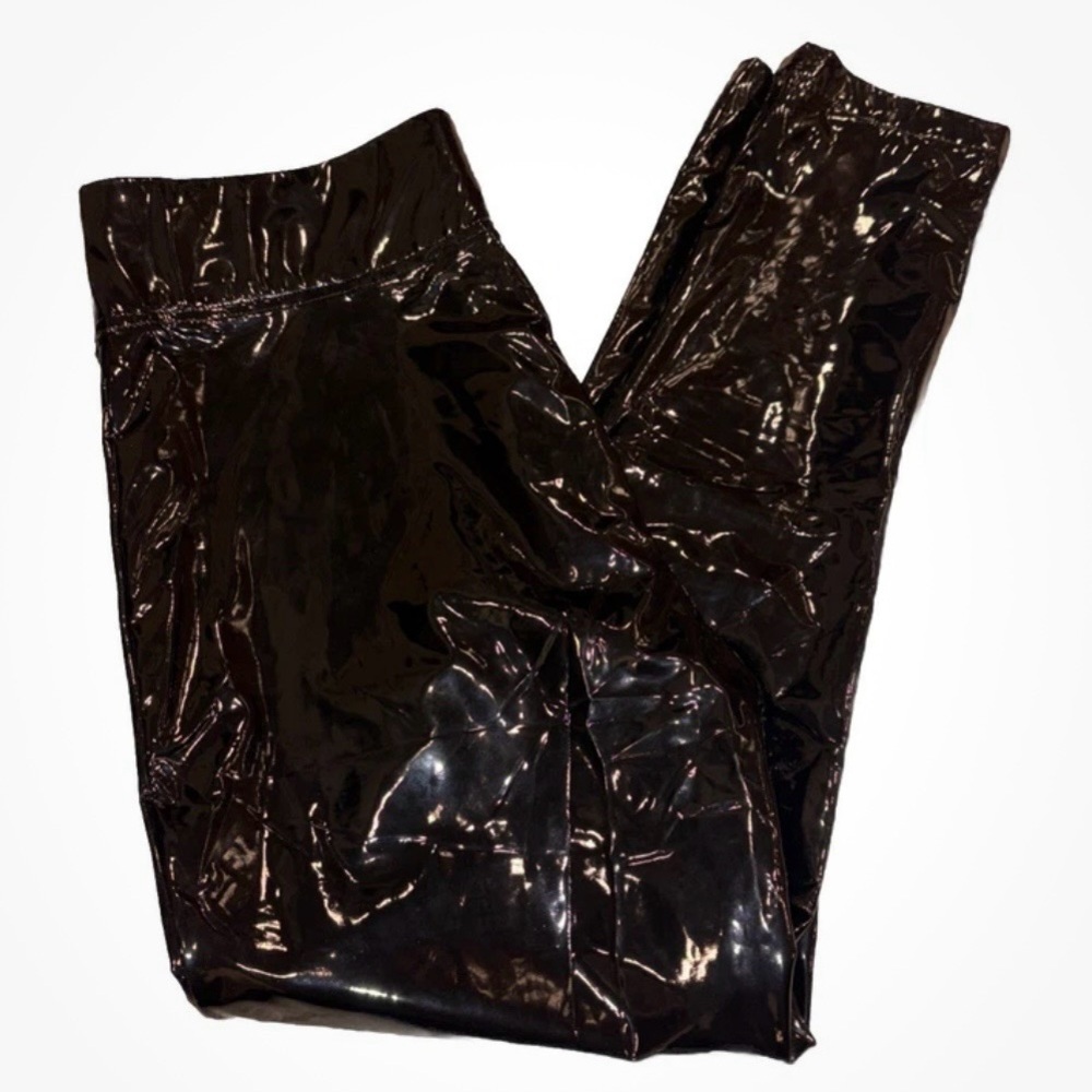 STEVE MADDEN Eden Patent Faux Leather Liquid High Rise Legging - Picture 6 of 6